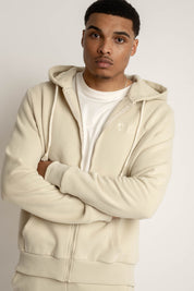MEN'S HOODED SWEATSHIRT LIGHT BEIGE - NASSAU
