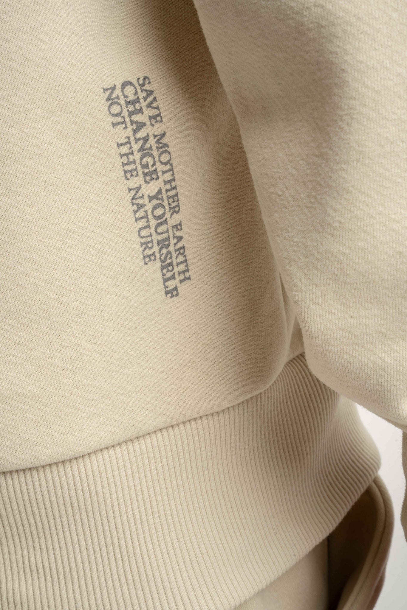 MEN'S HOODED SWEATSHIRT LIGHT BEIGE - NASSAU