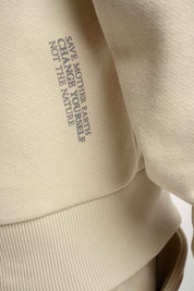 MEN'S HOODED SWEATSHIRT LIGHT BEIGE - NASSAU