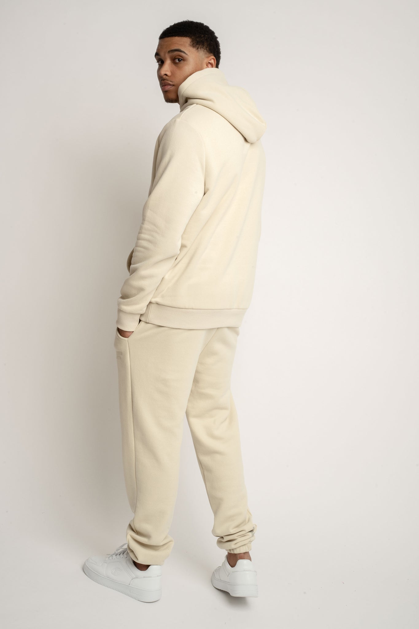 MEN'S LIGHT BEIGE HOODIE - ASTON