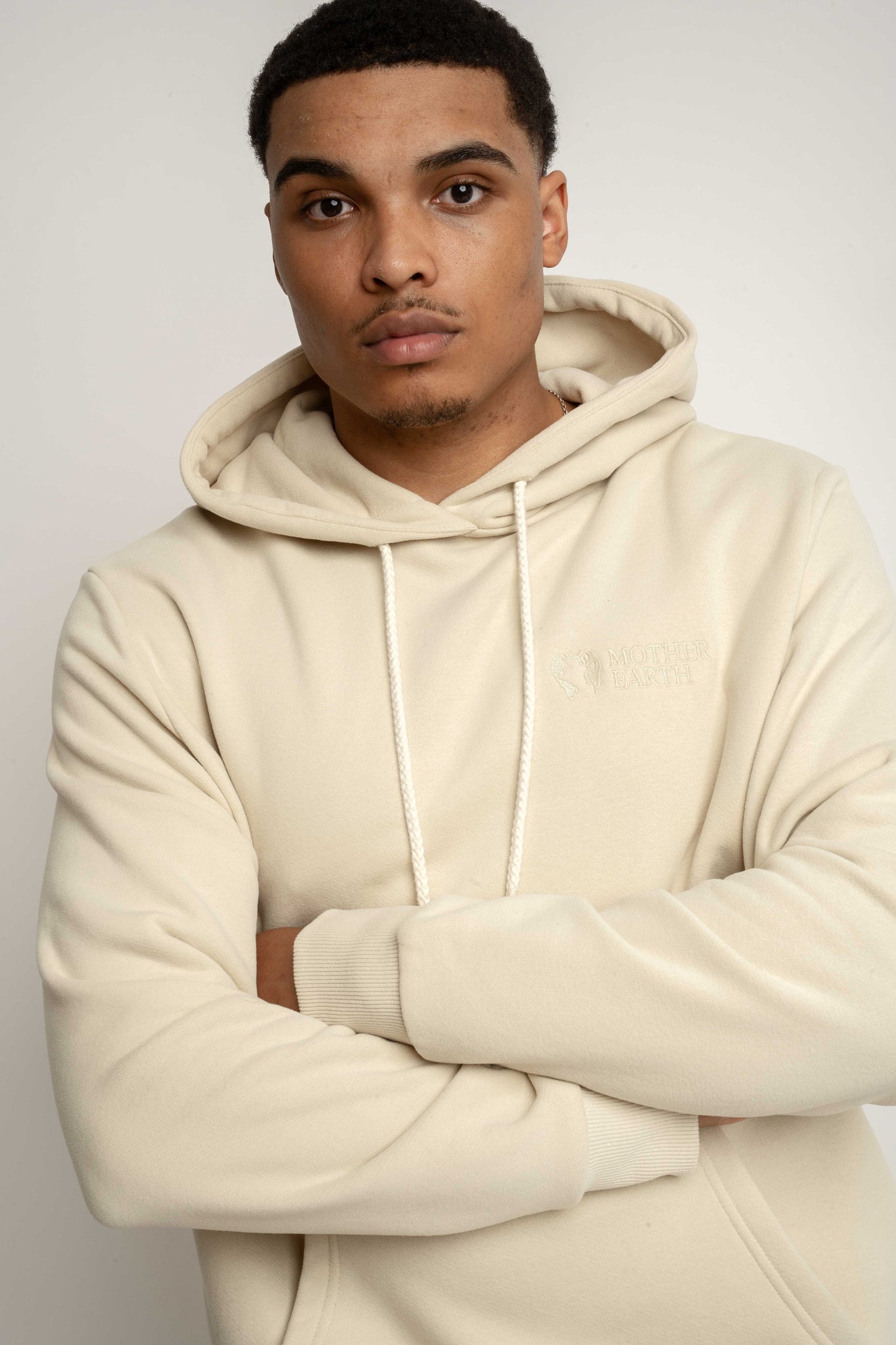 MEN'S LIGHT BEIGE HOODIE - ASTON