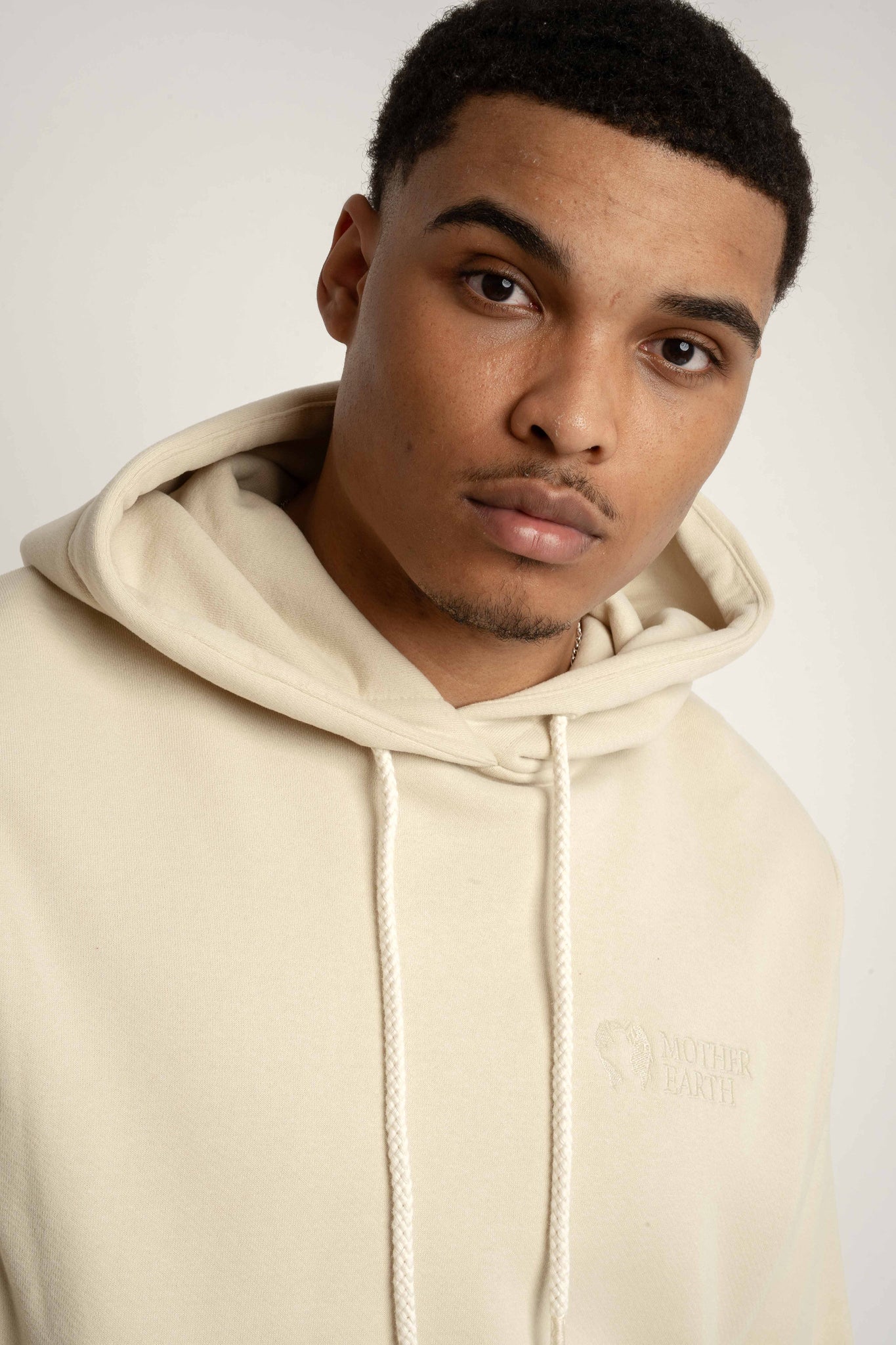 MEN'S LIGHT BEIGE HOODIE - ASTON