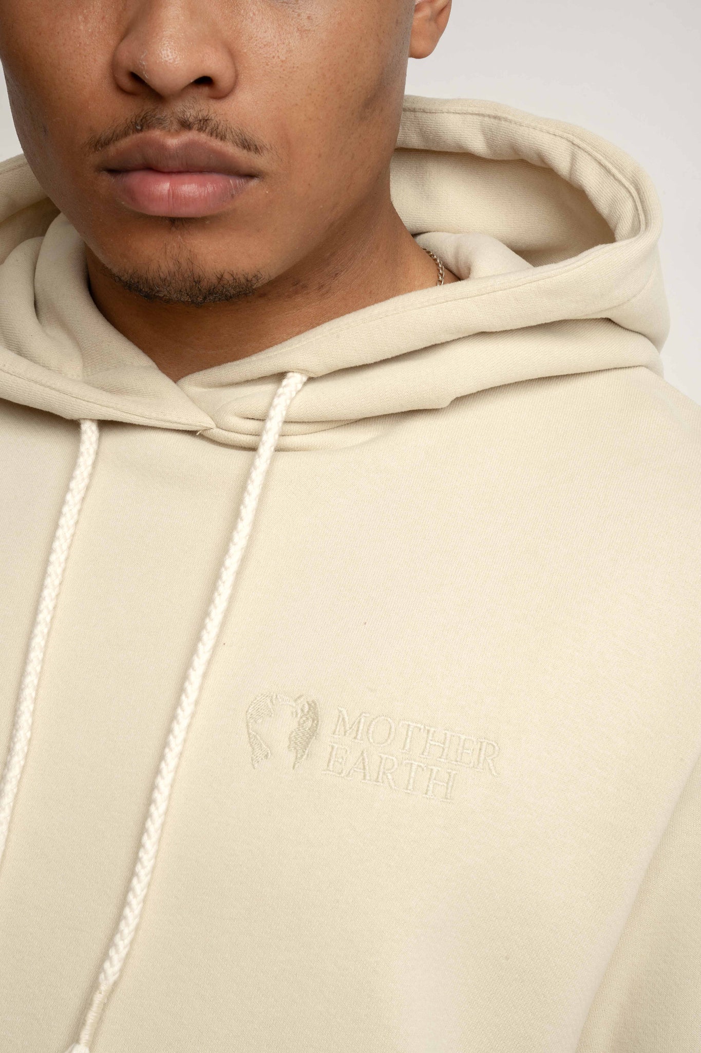 MEN'S LIGHT BEIGE HOODIE - ASTON