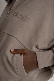 BLUZA Z EFEKTEM WASHED MOCCA - ALESUND
