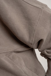 BLUZA Z EFEKTEM WASHED MOCCA - ALESUND