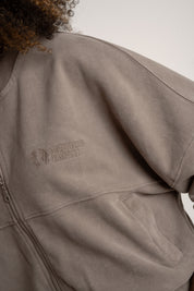 BLUZA Z EFEKTEM WASHED MOCCA - ALESUND