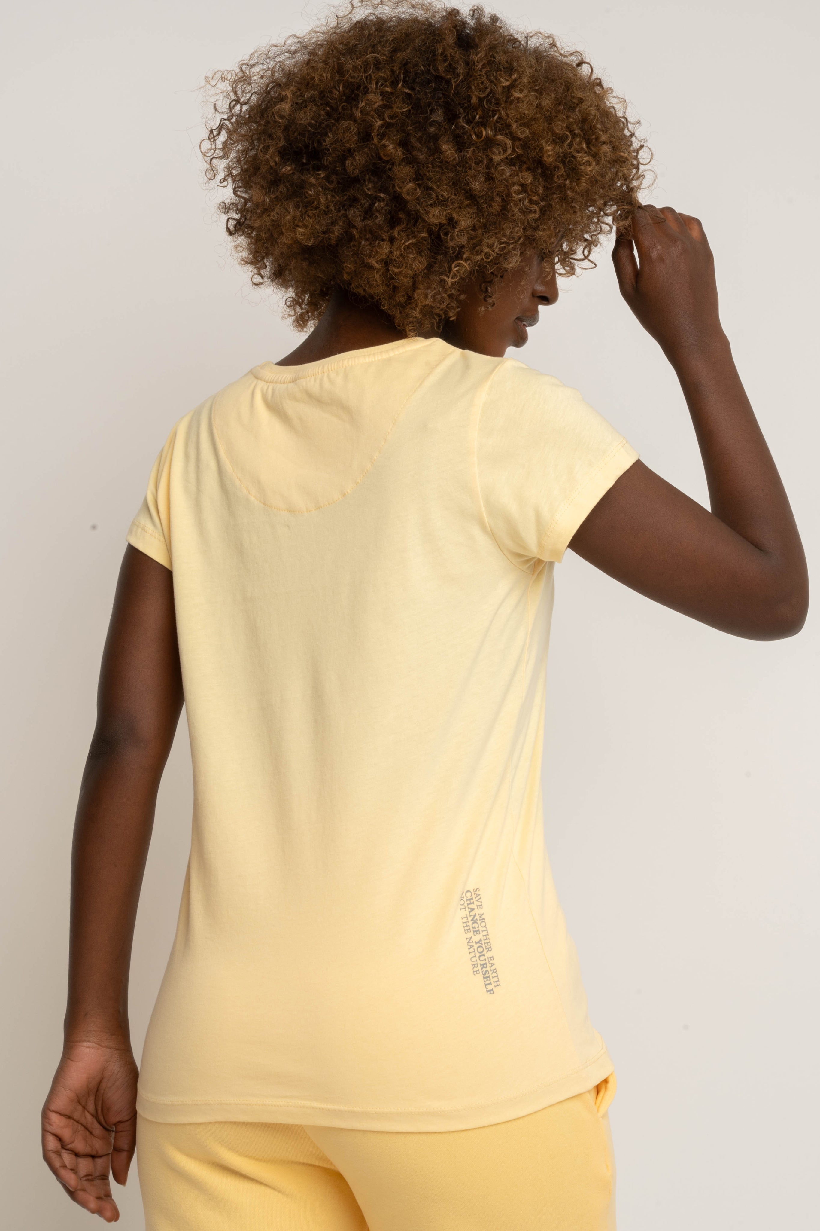 T-SHIRT DAMSKI ŻÓŁTY - SALINA