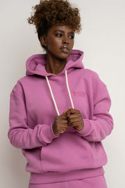HEATHER PINK HOODIE - MOHELI