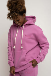 HEATHER PINK HOODIE - MOHELI