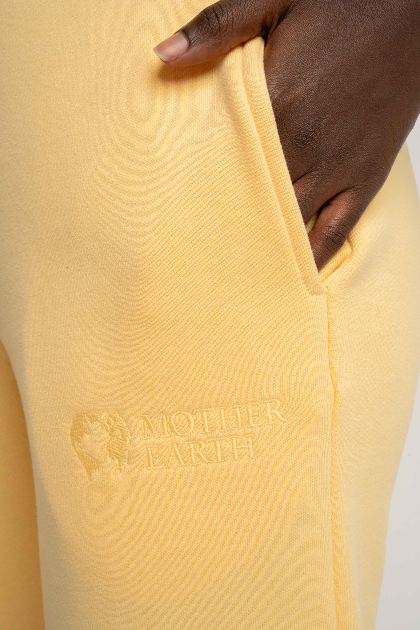 YELLOW TAPERED SWEATPANTS - ANACAPA