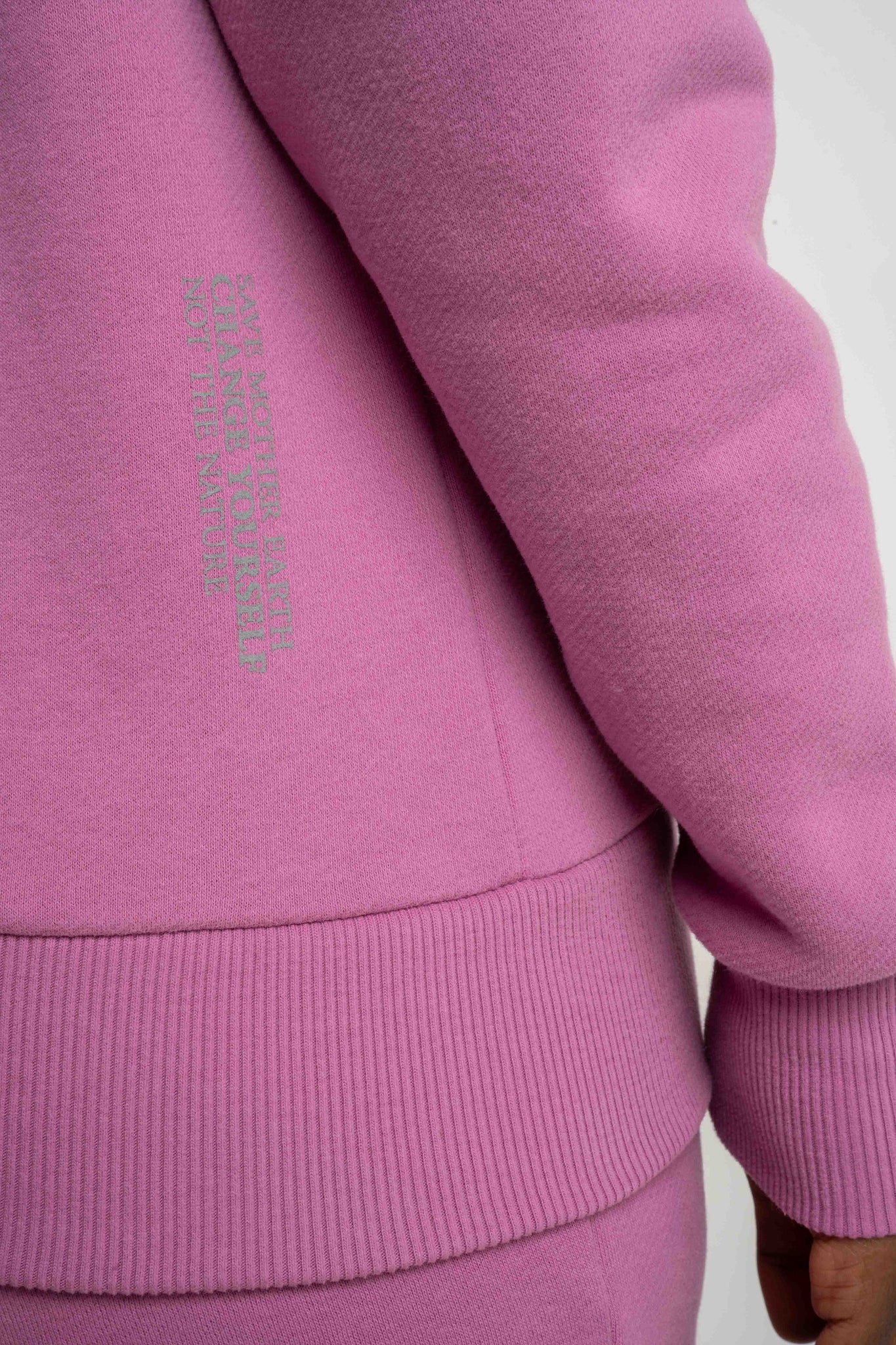 BLUZA Z KAPTUREM CUKIERKOWY RÓŻ - MURIA
