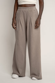 SPODNIE DRESOWE Z EFEKTEM WASHED MOCCA - ESBJERG