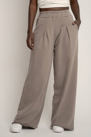 SPODNIE DRESOWE Z EFEKTEM WASHED MOCCA - ESBJERG