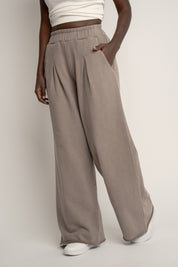 SPODNIE DRESOWE Z EFEKTEM WASHED MOCCA - ESBJERG