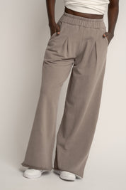 SPODNIE DRESOWE Z EFEKTEM WASHED MOCCA - ESBJERG