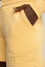 YELLOW SWEATPANTS SHORTS - LA GOMERA