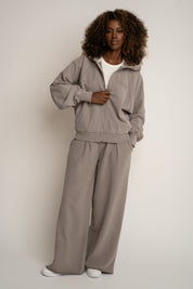 BLUZA Z EFEKTEM WASHED MOCCA - NARVIK
