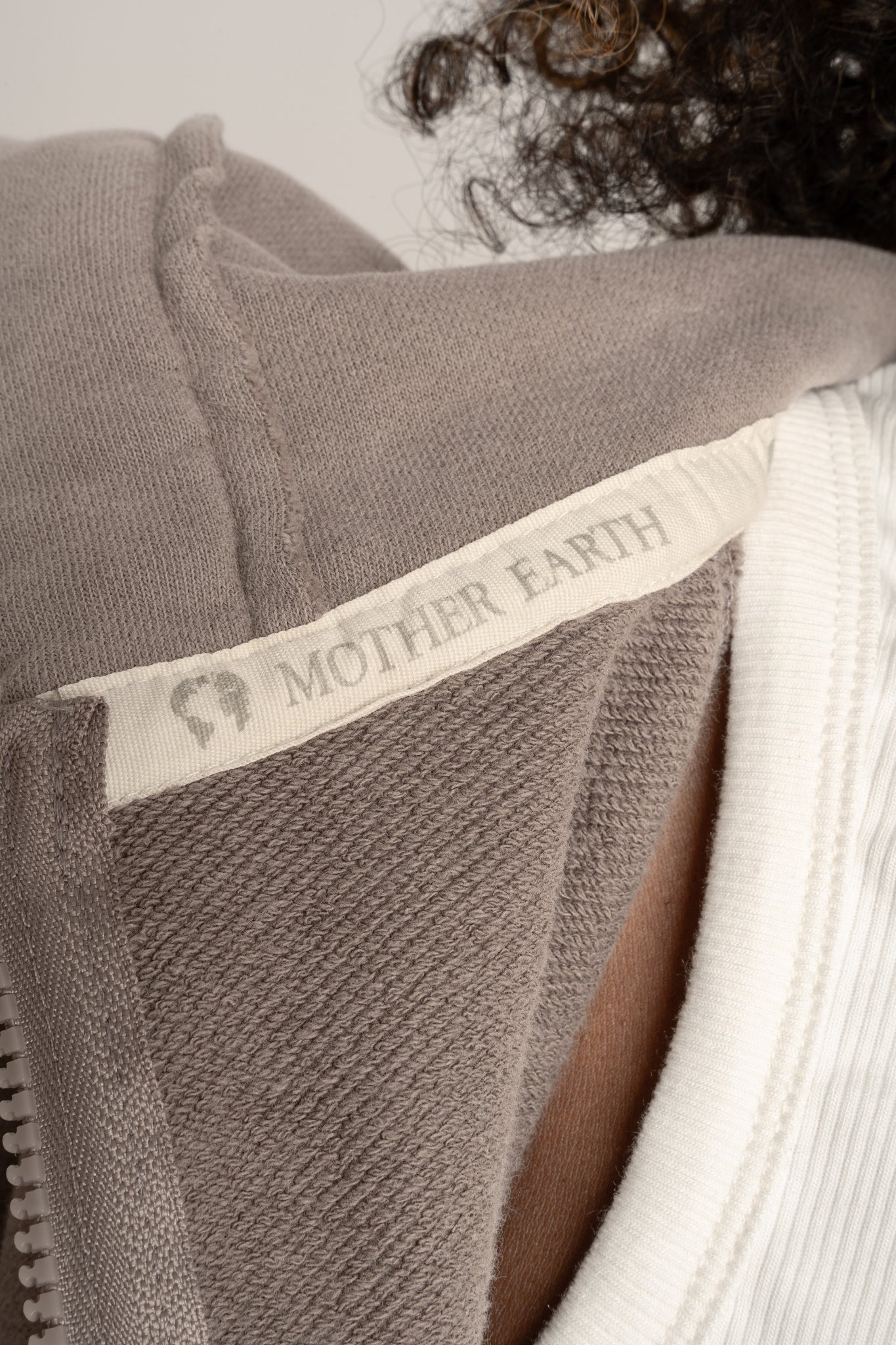 BLUZA Z EFEKTEM WASHED MOCCA - NARVIK
