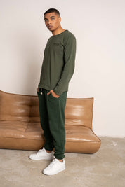 T-SHIRT OVERSIZE Z DELIKATNYM EFEKTEM SPRANIA ZIELONY - TOBALAI