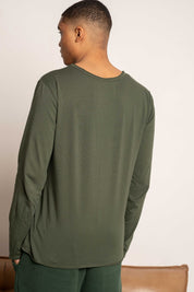 T-SHIRT OVERSIZE Z DELIKATNYM EFEKTEM SPRANIA ZIELONY - TOBALAI