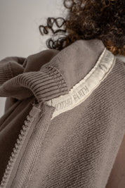 BLUZA Z EFEKTEM WASHED MOCCA - TRONDHEIM