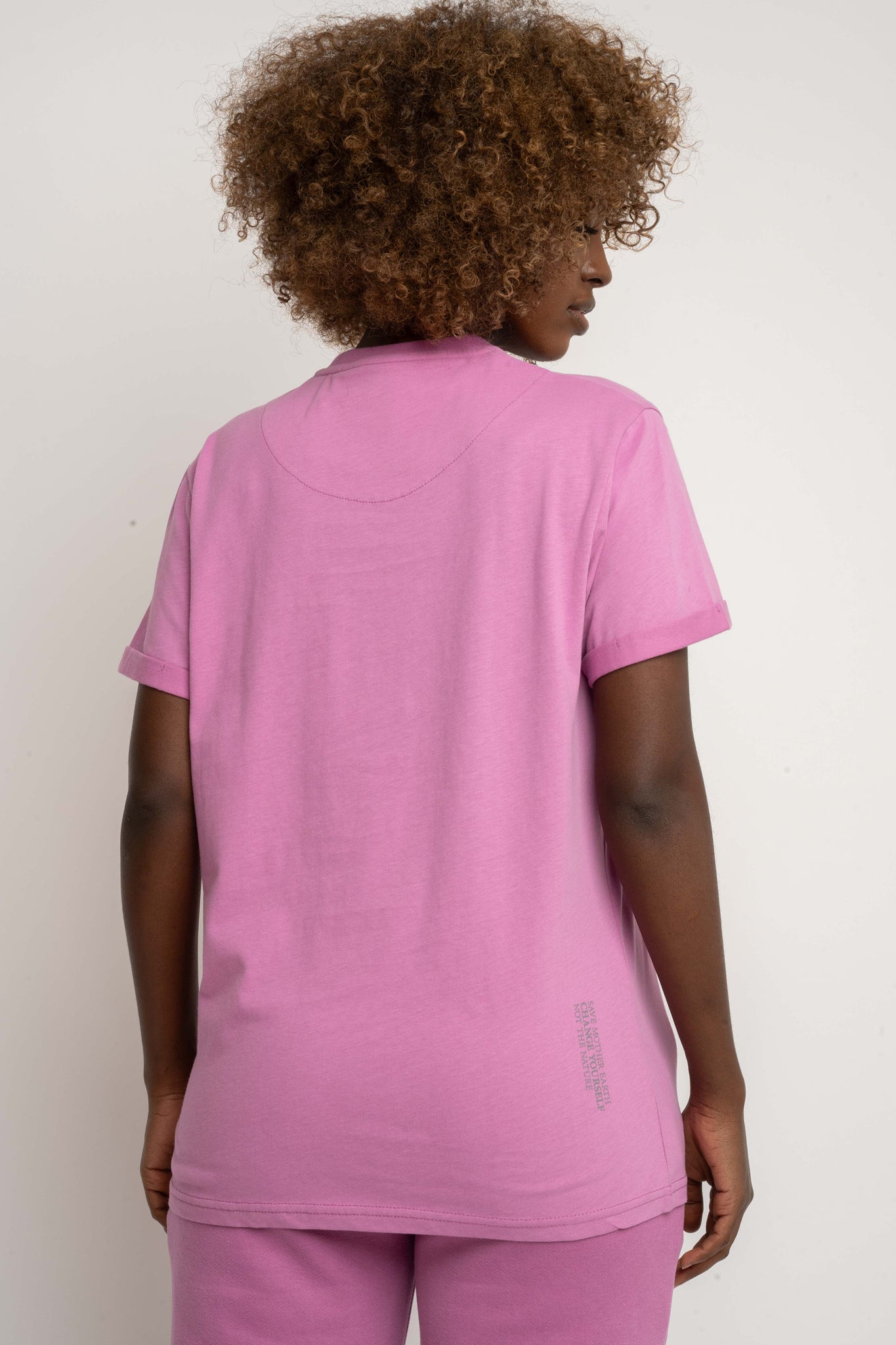 T-SHIRT DAMSKI CUKIERKOWY RÓŻ - TULUM