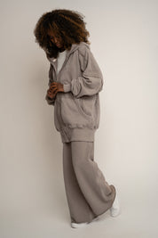 BLUZA Z EFEKTEM WASHED MOCCA - SENJA