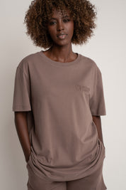 WOMEN'S T-SHIRT CAPPUCCINO - BALI
