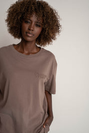 WOMEN'S T-SHIRT CAPPUCCINO - BALI