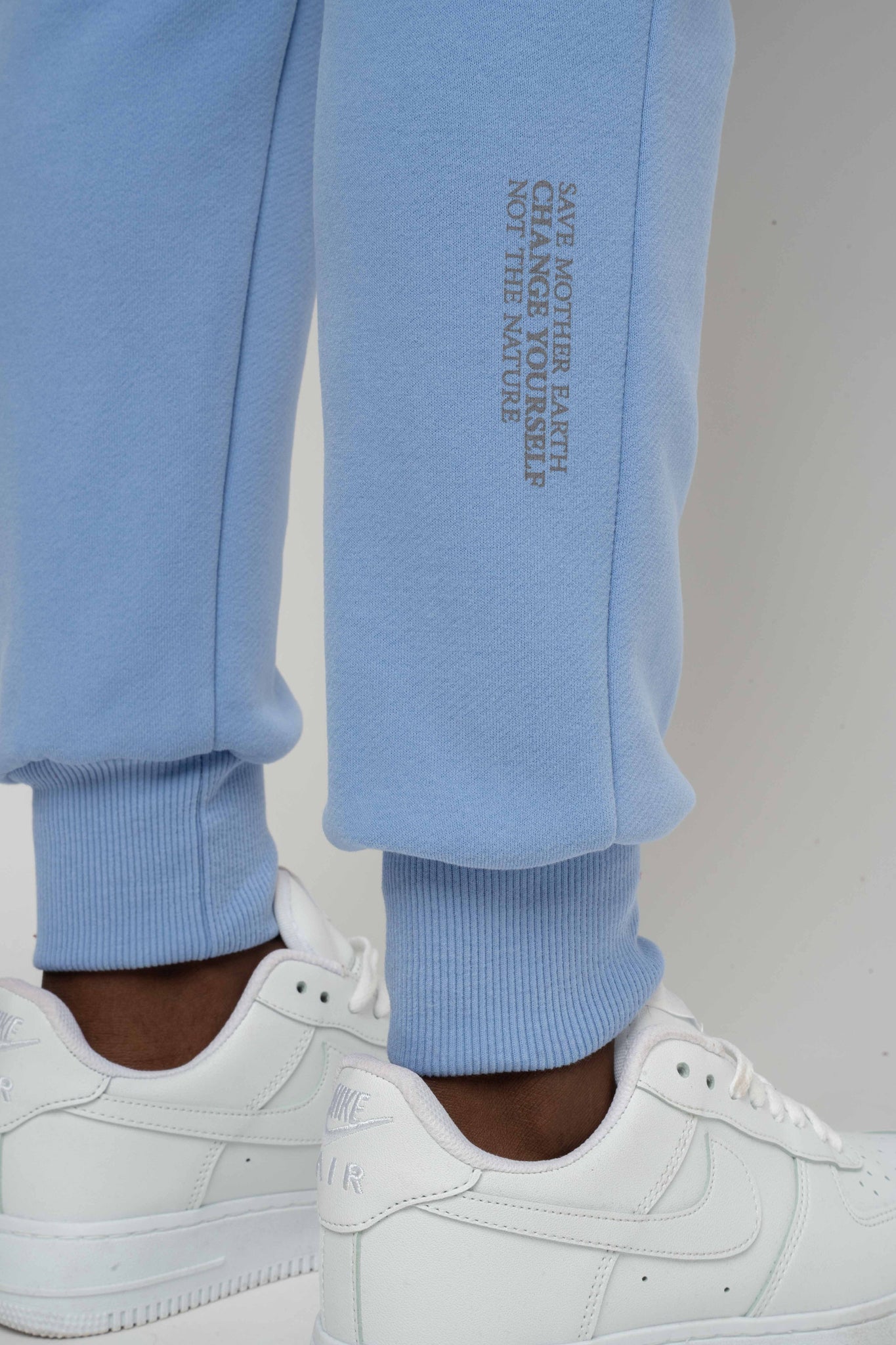 SPODNIE DRESOWE TYPU JOGGER BŁĘKITNE - BEGERA