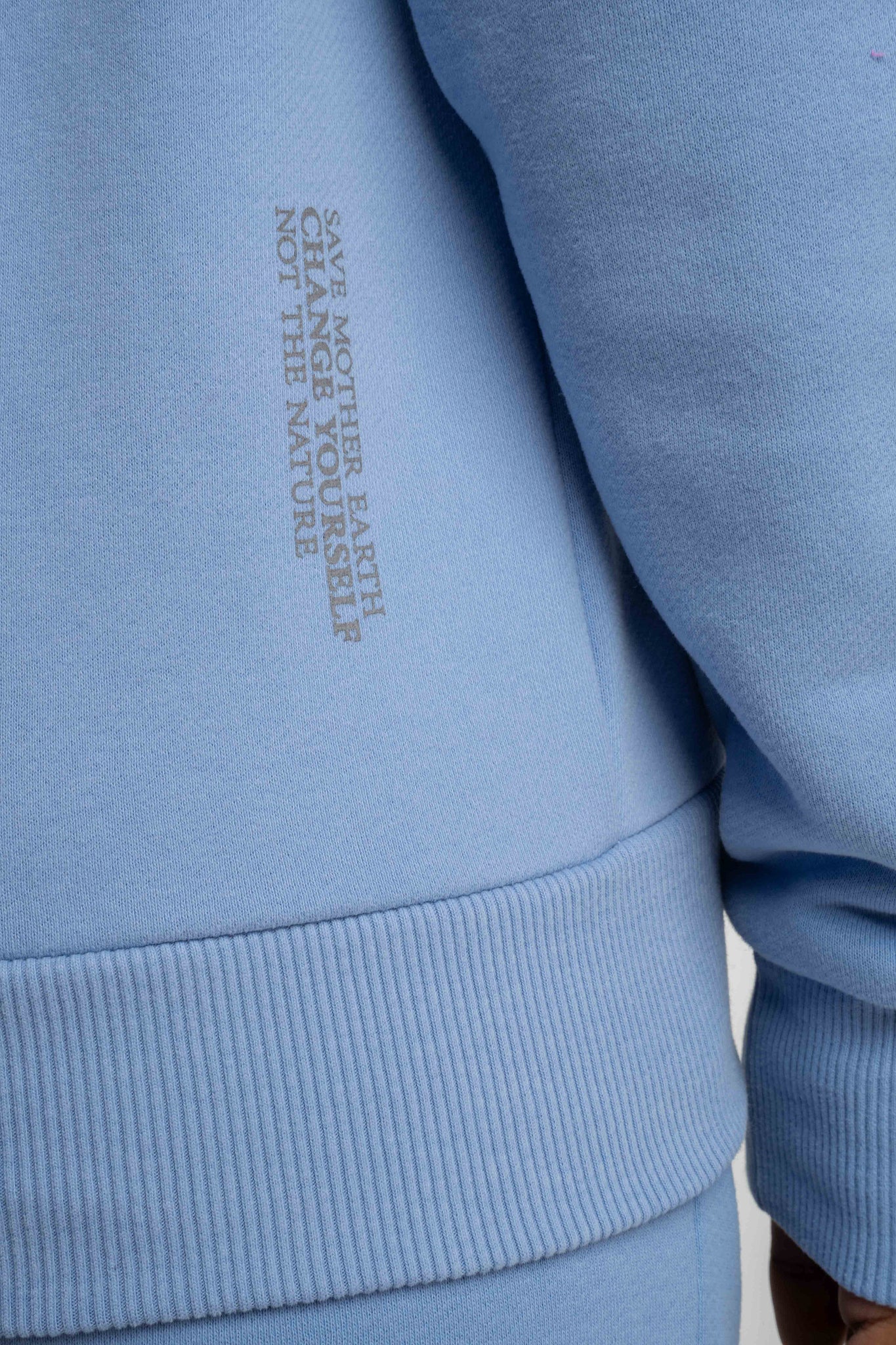 BLUZA Z KAPTUREM BŁĘKITNA - MURIA