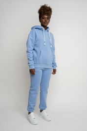 FLAX BLUE HOODIE - MOHELI