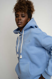 FLAX BLUE HOODIE - MOHELI