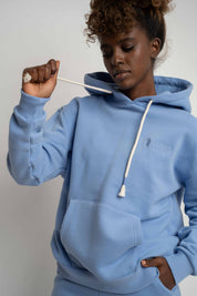 FLAX BLUE HOODIE - MOHELI
