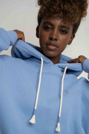 FLAX BLUE HOODIE - MOHELI