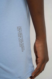 T-SHIRT DAMSKI BŁĘKITNY - BALI