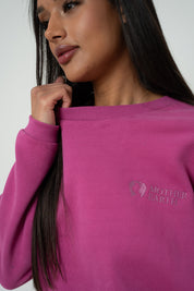 BLUZA O KROJU REGULAR FIT Z DŁUŻSZYM TYŁEM RÓŻOWA- COOK