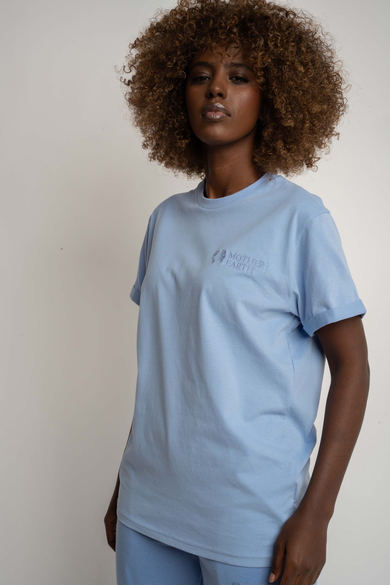 T-SHIRT DAMSKI BŁĘKITNY - TULUM