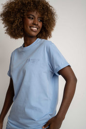 T-SHIRT DAMSKI BŁĘKITNY - TULUM