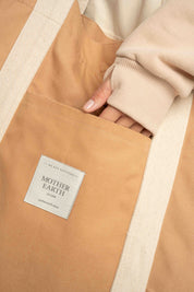 TORBA TYPU SHOPPER  BAG KARMELOWA - LIDO