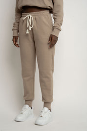 SPODNIE DRESOWE TYPU JOGGER JASNOBRĄZOWE - BEGERA