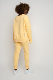 BLUZA O KROJU REGULAR FIT Z DŁUŻSZYM ŻÓŁTA - COOK