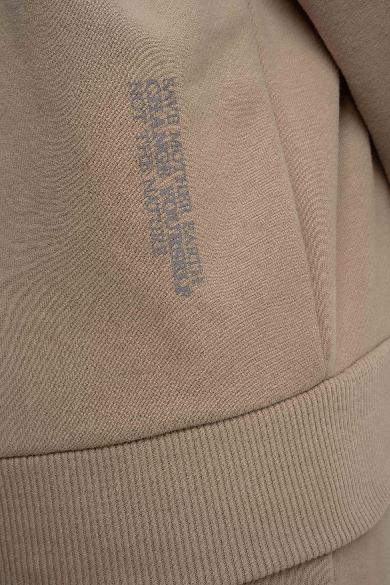 BLUZA Z KAPTUREM JASNOBRĄZOWA - MOHELI