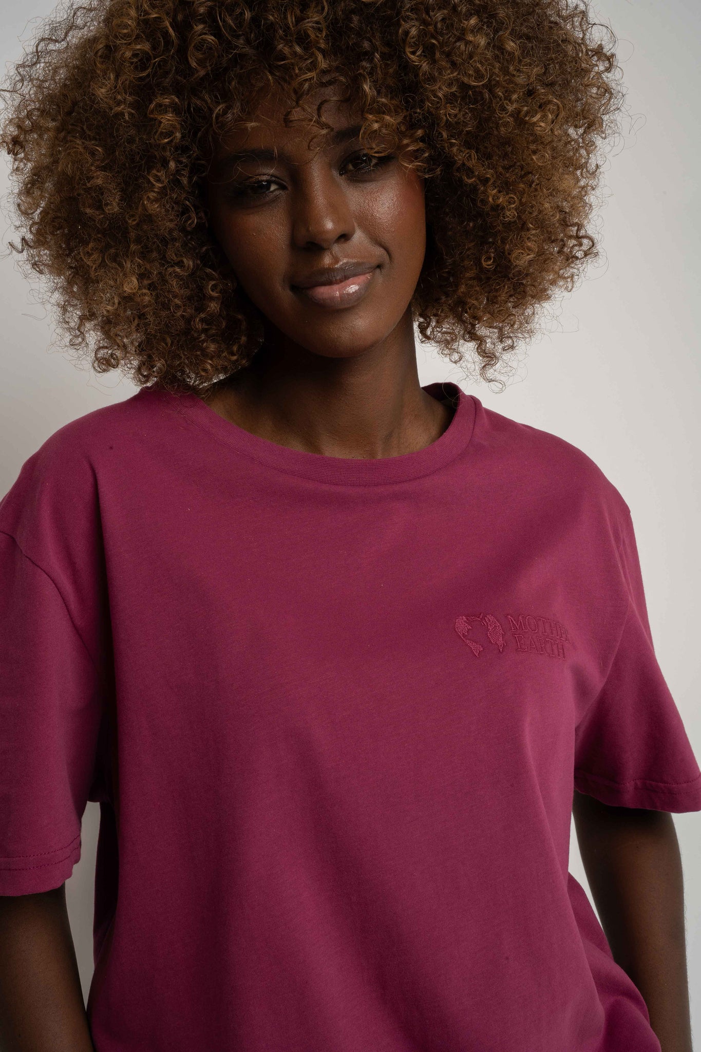 T-SHIRT DAMSKI BURGUNDOWY - BALI