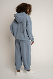BLUZA Z EFEKTEM WASHED NIEBIESKA - LAPLAND