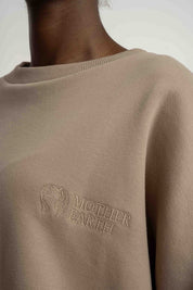 LIGHT BROWN REGULAR FIT SWEATER WITH A LONGER BACK - COOK