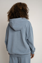 BLUZA Z EFEKTEM WASHED NIEBIESKA - LAPLAND