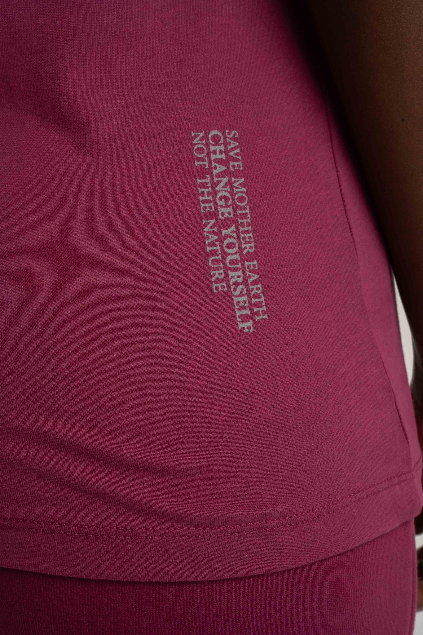 T-SHIRT DAMSKI BURGUNDOWY - SALINA