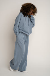 BLUZA Z EFEKTEM WASHED NIEBIESKA - LAPLAND