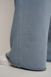 SPODNIE DRESOWE Z EFEKTEM WASHED NIEBIESKIE - ESBJERG